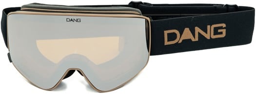 Dang Shades FL2.0 Mag Tech Goggles + Bonus Lens - black sand/chrome + yellow lens - view large