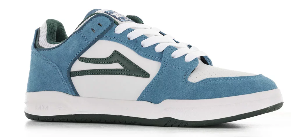 Lakai Telford Low Skate Shoes - slate/pine suede | Tactics