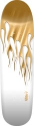 Powell Peralta Hot Rod Flames 9.375 Skateboard Deck - white/gold