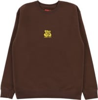 Cobra Dogs OG Embroidered Crew Sweatshirt - brown