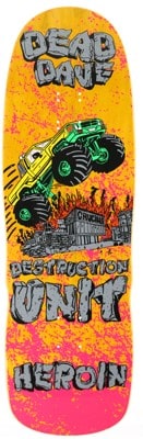 Heroin Dead Dave Knock Off 10.1 Skateboard Deck - yellow - view large