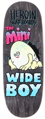 Heroin Mini Wide Boy 10.5 Skateboard Deck - black - view large