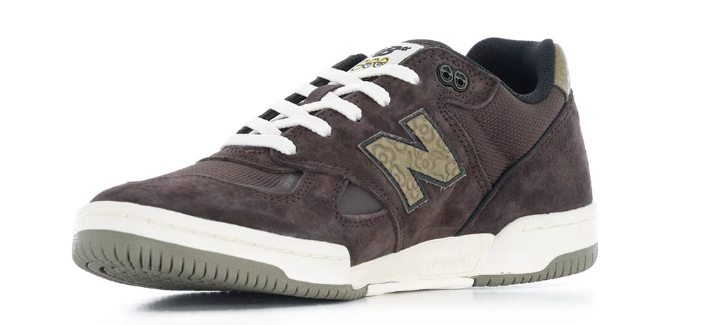 New Balance Numeric 600 Tom Knox Skate Shoes - (krooked) brown