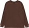 Former Franchise Waffle L/S T-Shirt - chocolate