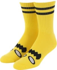 Toy Machine Monster Face Sock - yellow