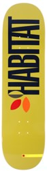 Habitat Apex Twin 8.5 Skateboard Deck - yellow
