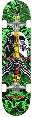 Powell Peralta Skull & Sword Birch 8.0 Complete Skateboard - green - view large