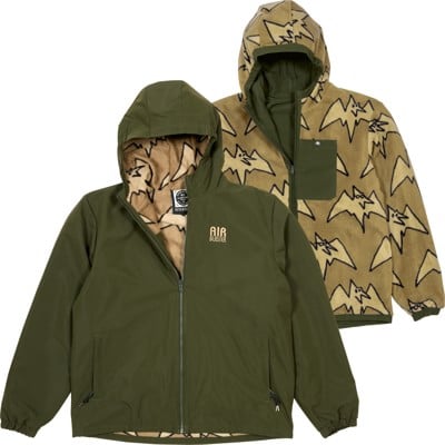 Airblaster Double Puff Reversible Jacket - tan big terry - view large