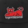 Toy Machine Devil Cat Strapback Hat - black - front detail