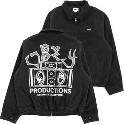 Obey Milton Jacket - faded black - view large