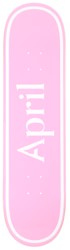 April OG Logo 8.25 Skateboard Deck - white/pink