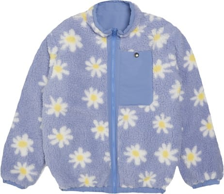 Airblaster Youth Double Puffling Reversible Fleece Jacket - thistle big daisy - view large