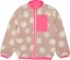 Airblaster Youth Double Puffling Reversible Fleece Jacket - blush big daisy