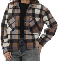 Brixton Women's Bowery Soft Brushed Flannel - washed black/sand