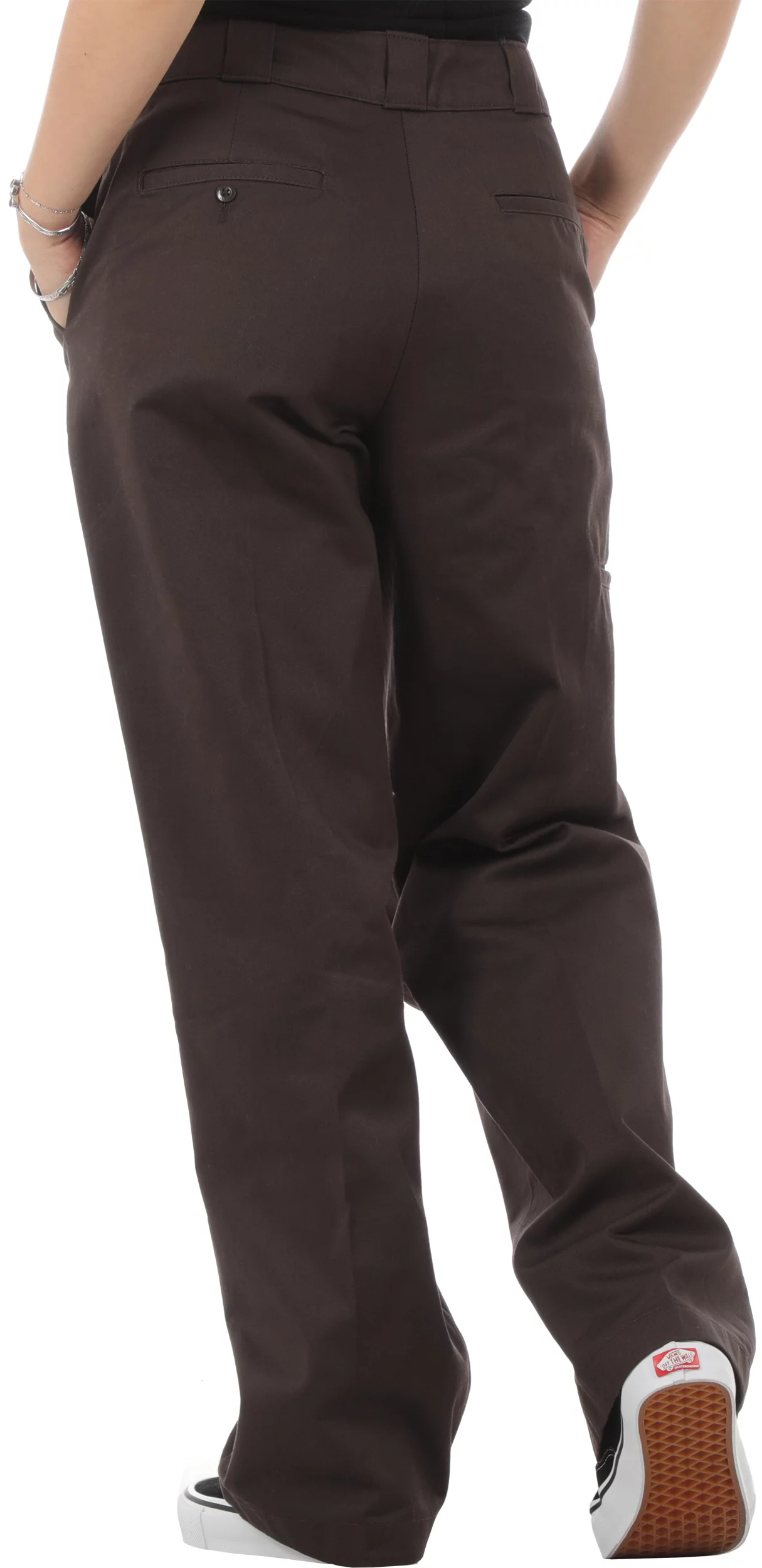 Dickies Women's 247 Loose Fit Pants Dark Brown | 27