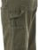 Dickies Women's Double Knee Canvas Pants - military green - side detail