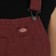 Dickies Women's Duck Canvas Bib Overall Pants - andorra - front detail