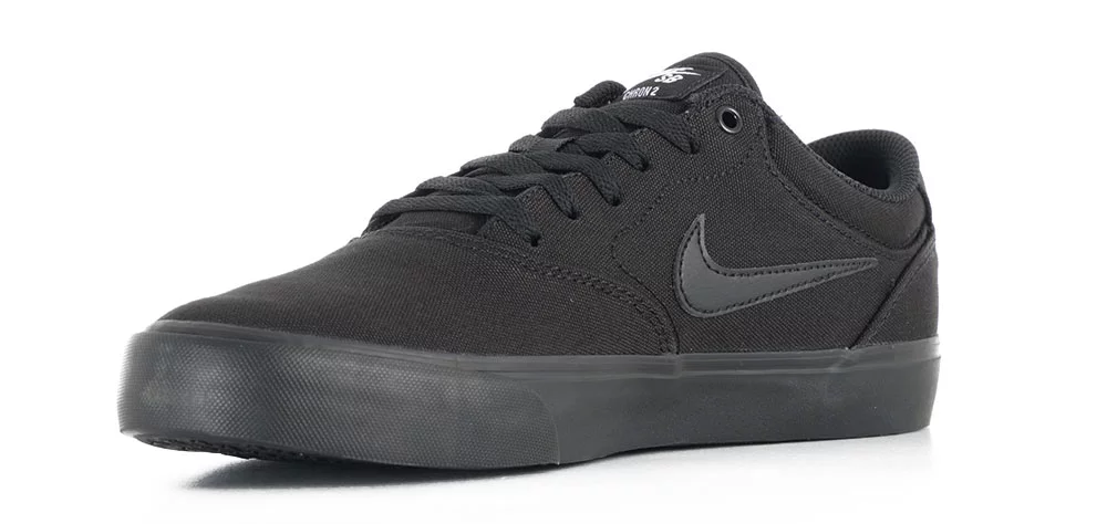 Nike SB Chron 2 Canvas Skate Shoes - black/black-black | Tactics display picture 3