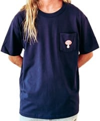 Midlife Crisis Shroomin' Pocket T-Shirt - navy