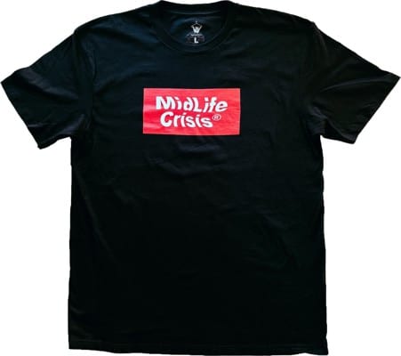 Midlife Crisis Block T-Shirt - black - view large
