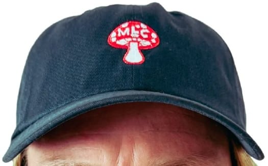 Midlife Crisis Shroomin' Dad Strapback Hat - navy - view large