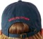 Midlife Crisis Shroomin' Dad Strapback Hat - navy - reverse