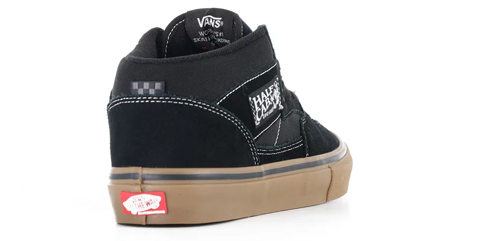 Vans Skate Half Cab Shoes - black/gum/white | Tactics