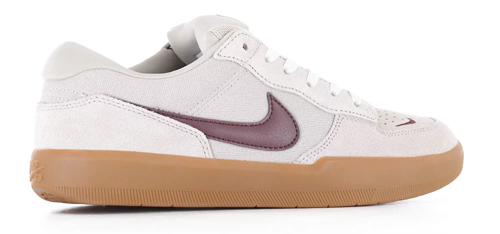 Nike SB Force 58 Skate Shoes - cream/burgundy crush/gum lt brown