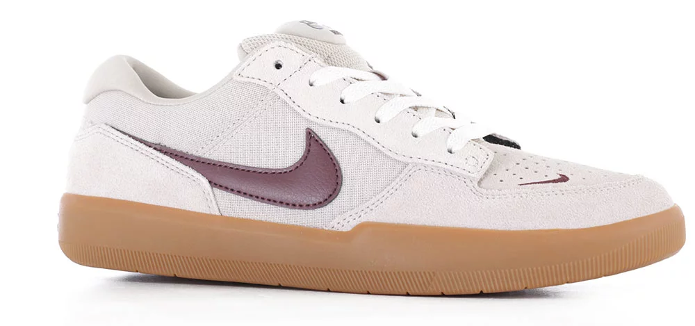 Nike SB Force 58 Skate Shoes - cream/burgundy crush/gum lt brown