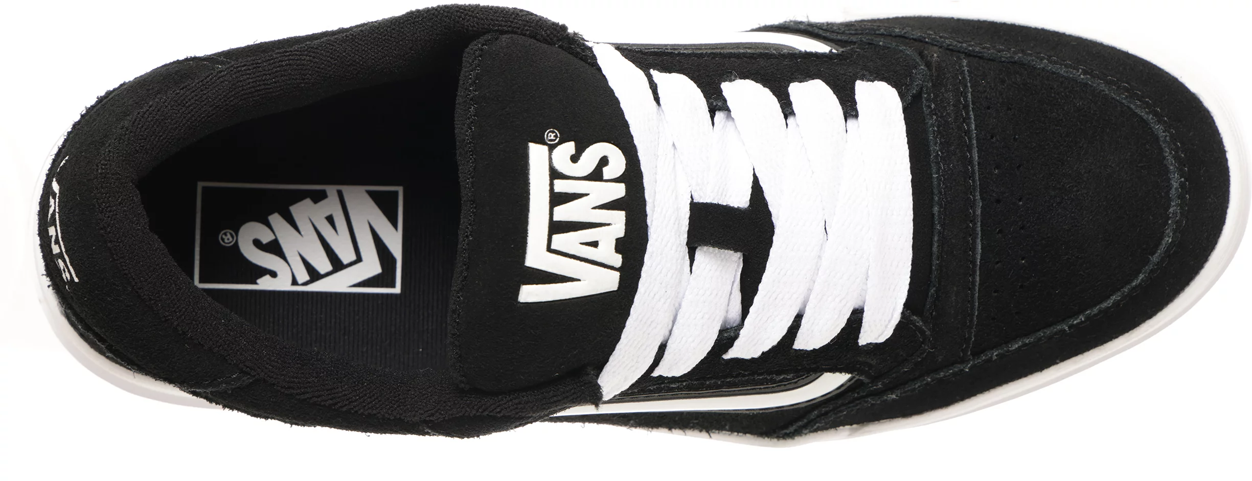 Size 9.5 VANS Hylane Mens Low Top Skate Shoes Sneaker Black White Gum NEW Vans Hylane Mens Skate Shoes Black White D26Y28 – Shoe Palace main image 2
