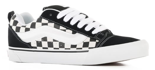 Vans Knu Skool Shoes - (checkerboard) black/true white - view large