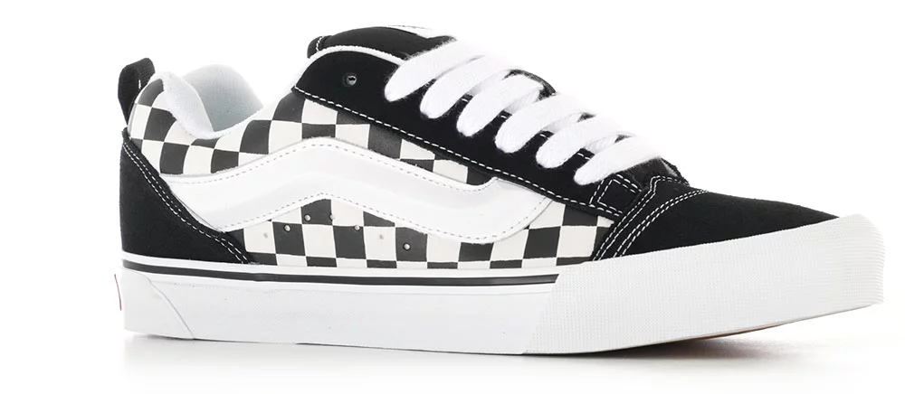 Vans Knu Skool Shoes - (checkerboard) black/true white | Tactics
