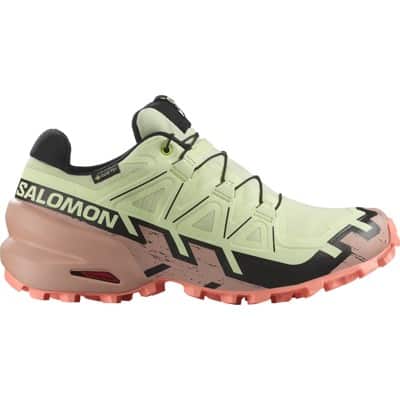 Salomon Women's Speedcross 6 GORE-TEX Shoes - lime cream/mahogany/rose - view large