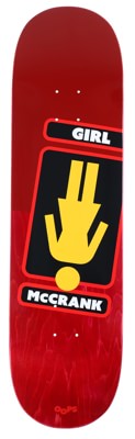 Girl McCrank Oops 8.5 Twin Tip Shape Skateboard Deck - view large