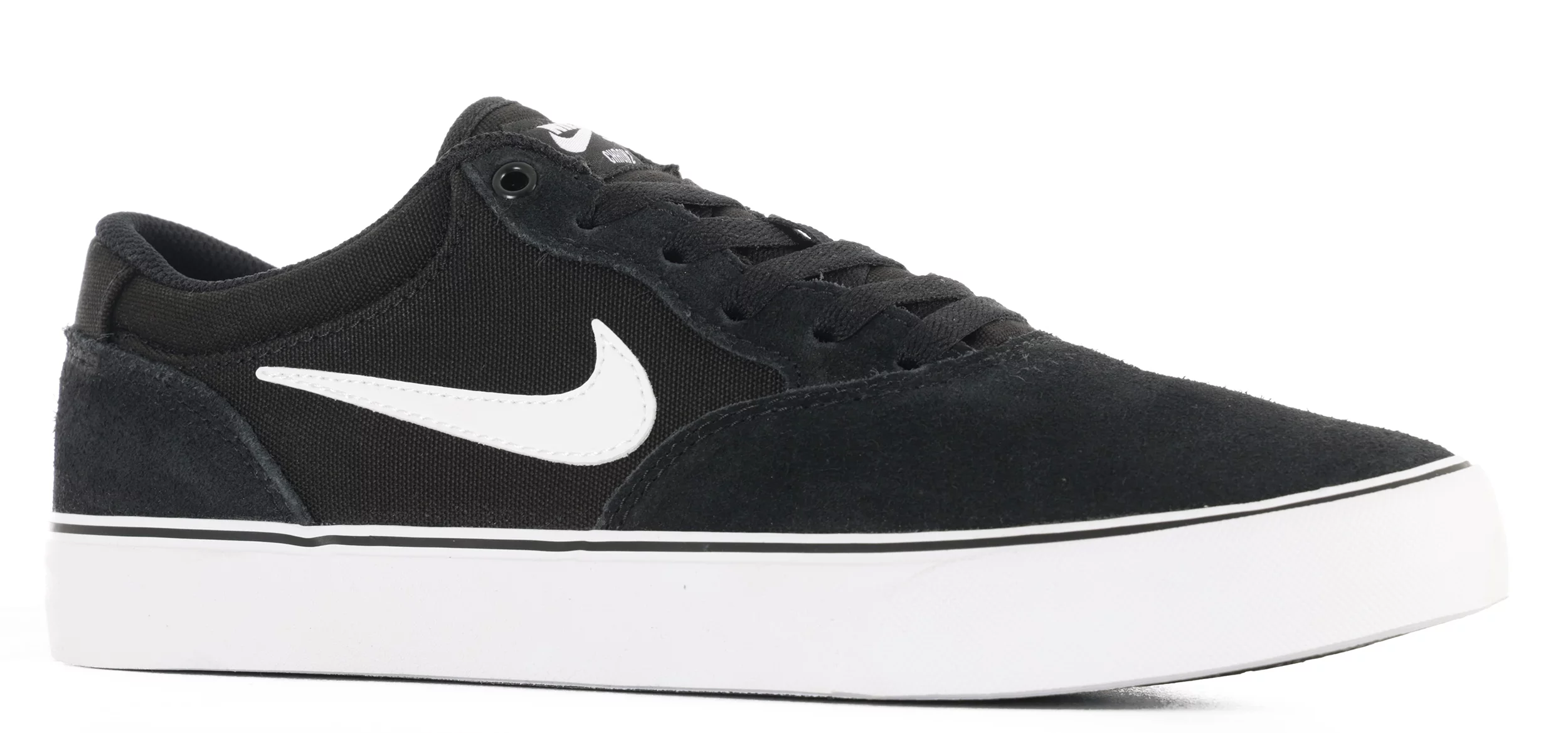 Nike SB Chron 2 Canvas Skate Shoes - black/white-black | Tactics display picture 1
