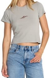 RVCA Women's 411 T-Shirt - sky grey