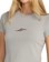RVCA Women's 411 T-Shirt - sky grey - front detail
