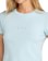 RVCA Forever T-Shirt - crystal blue - detail