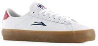 Lakai Newport Skate Shoes - white/gum leather
