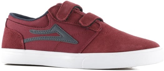 Lakai Kids Griffin Skate Shoes - burgundy/navy suede - view large