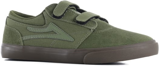 Lakai Kids Griffin Skate Shoes - olive/gum suede - view large