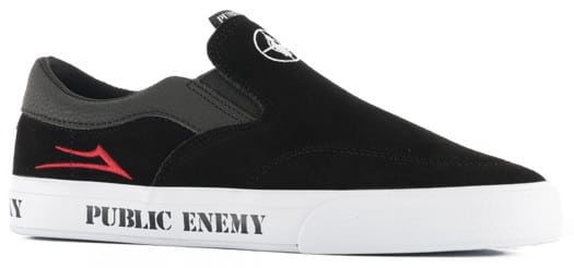 Lakai Owen VLK Slip-On Shoes - black/red suede - view large