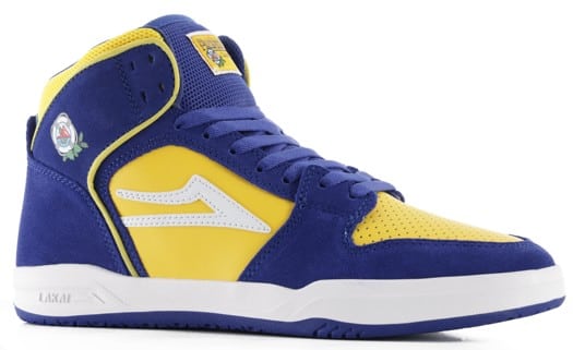 Lakai Telford Skate Shoes - blue/yellow suede - view large