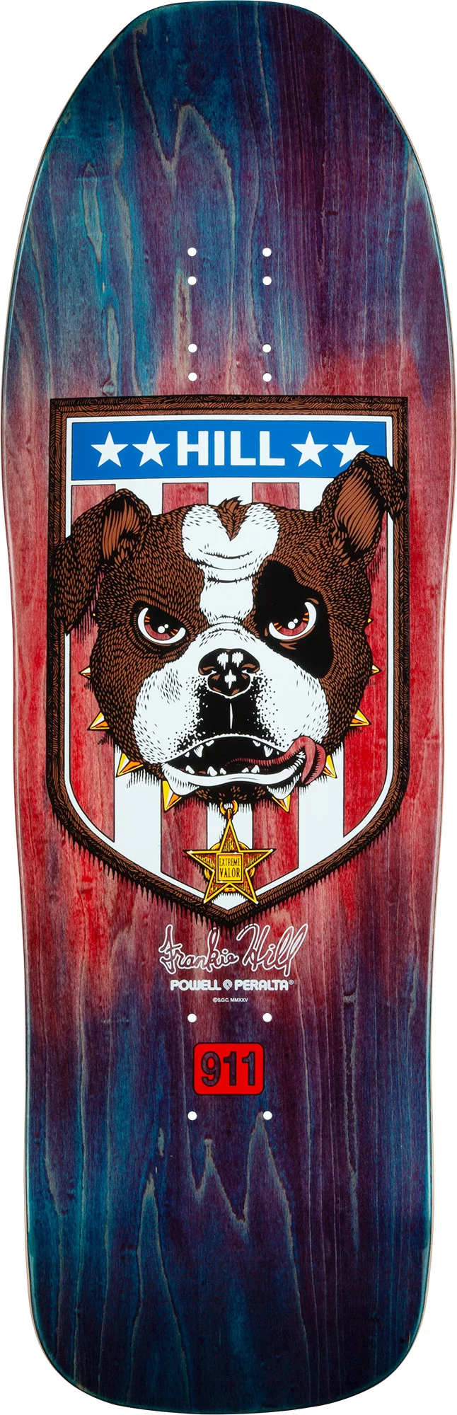 Powell Peralta Frankie Hill Bull Dog 10.0 Reissue Skateboard Deck