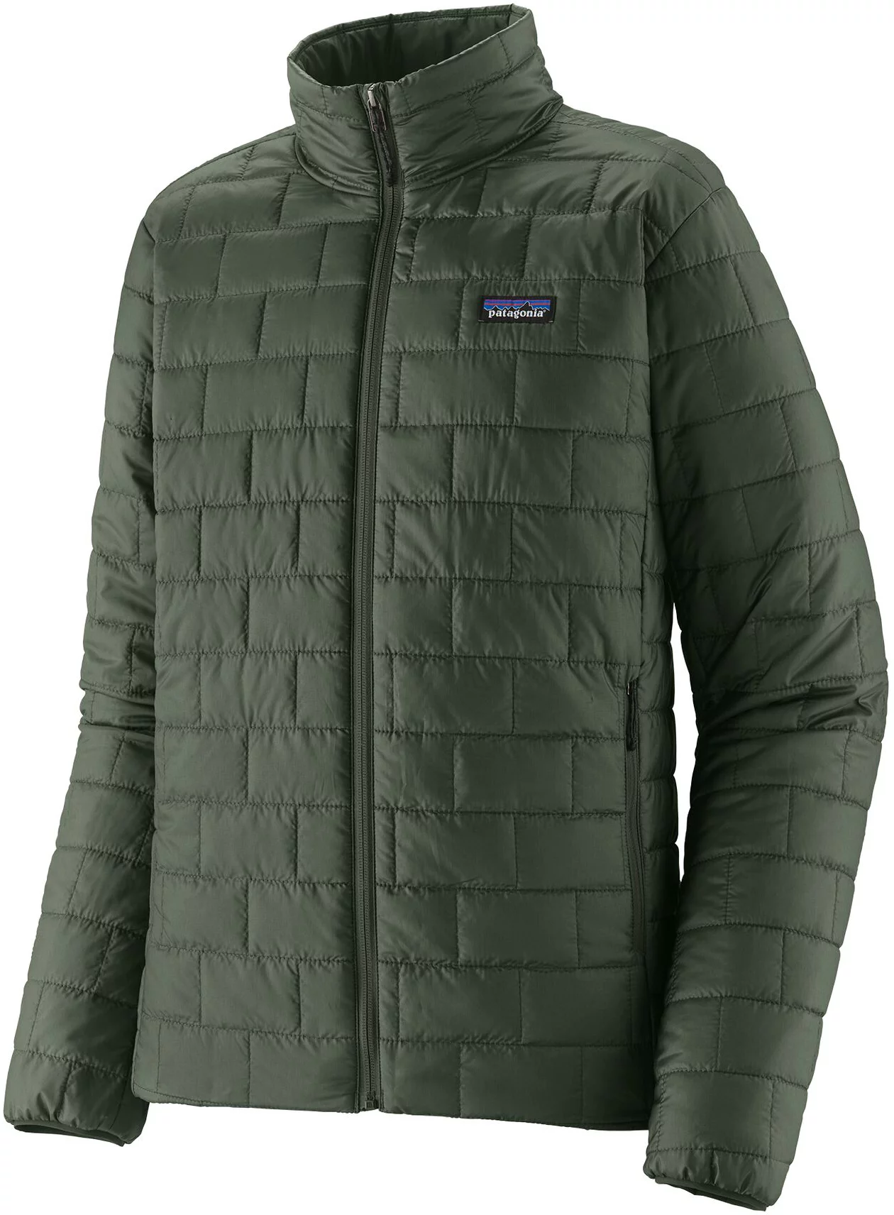 Patagonia プリマロフト中綿ジャケット XL ブラウン/ライムグリーン 