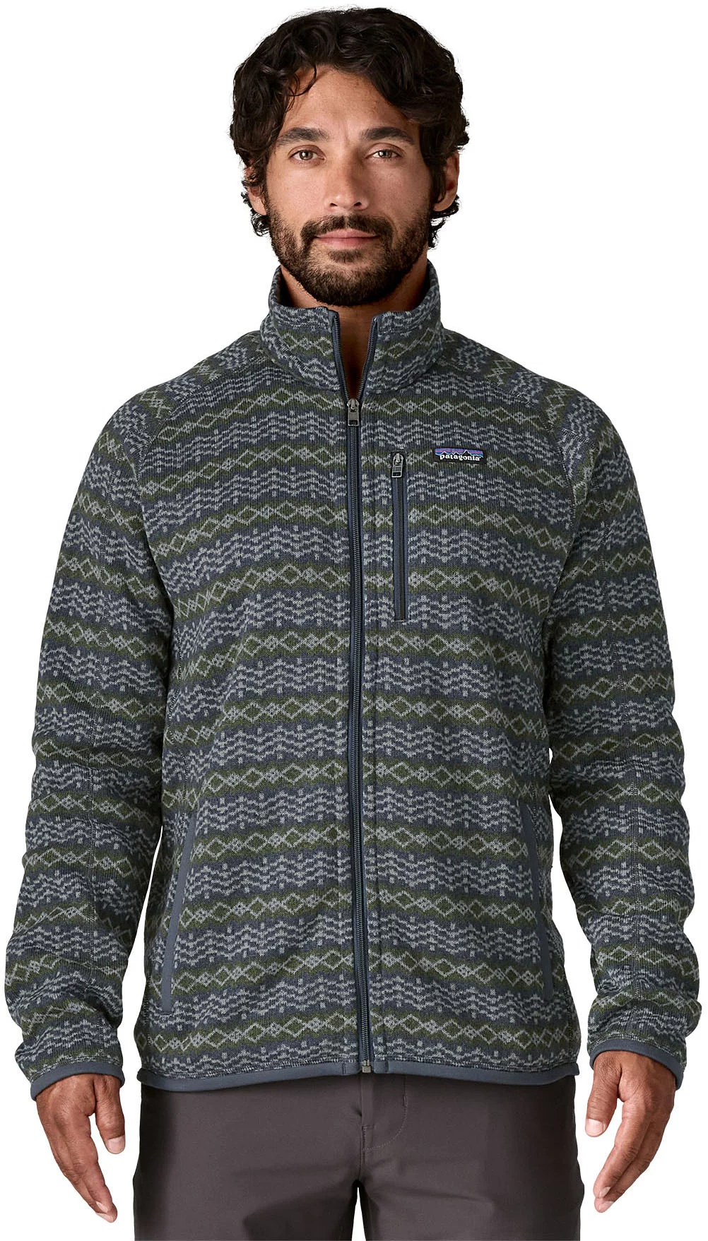 Patagonia Better Sweater Jacket - woven together: smolder blue