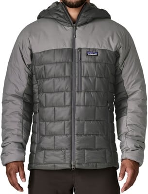 Patagonia Hi-Loft Nano Puffy Hoody Jacket - forge grey - view large