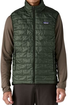 Patagonia Nano Puff Vest Jacket - old growth green - view large
