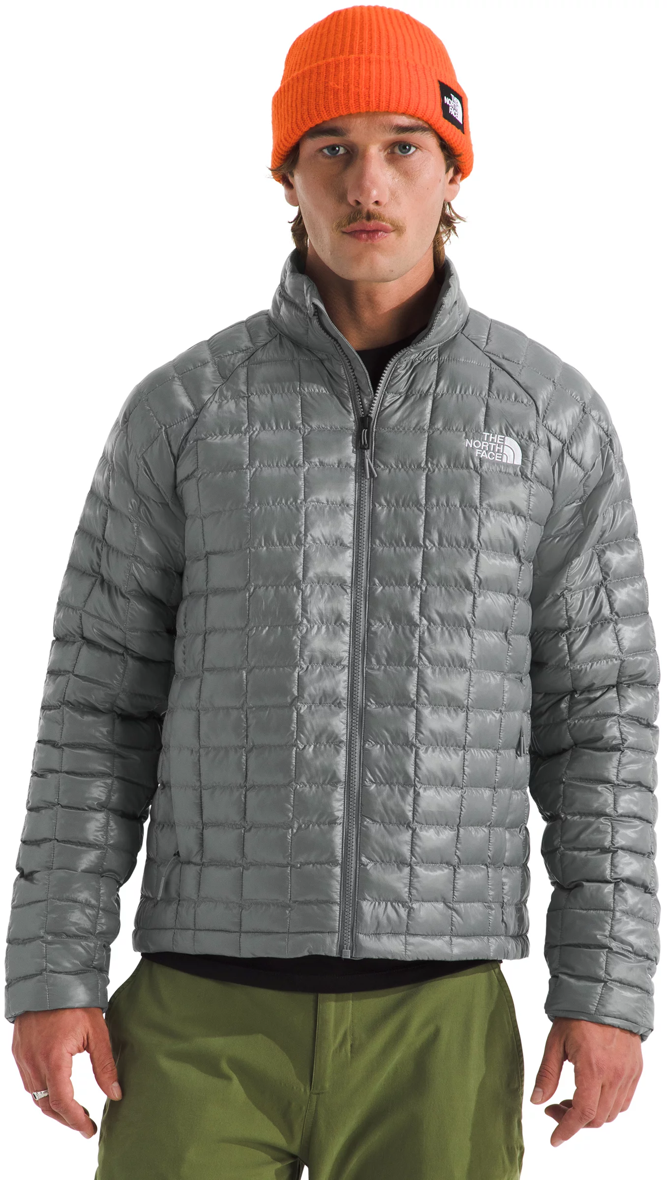 The North Face ThermoBall シルバー ダウンジャケット the-north-face-thermoball-