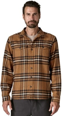 Patagonia Organic Cotton Fjord Flannel Shirt - catch: deer brown